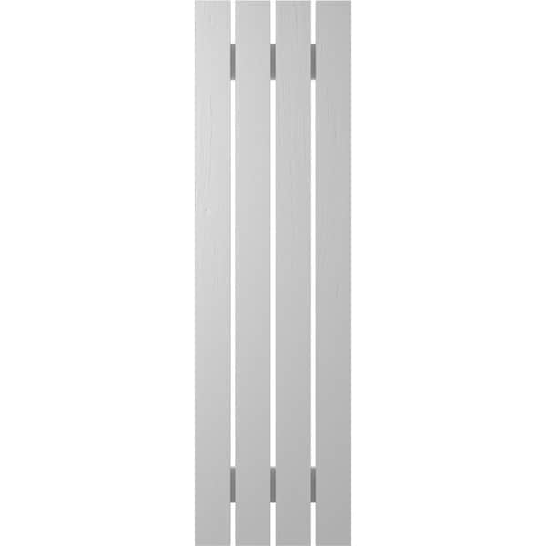 Ekena Millwork Americraft 4-Board (2 Batten) Exterior Real Wood Spaced Board-n-Batten Shutters, ARW101SB415X69PRH - ARW101SB415X69PRH