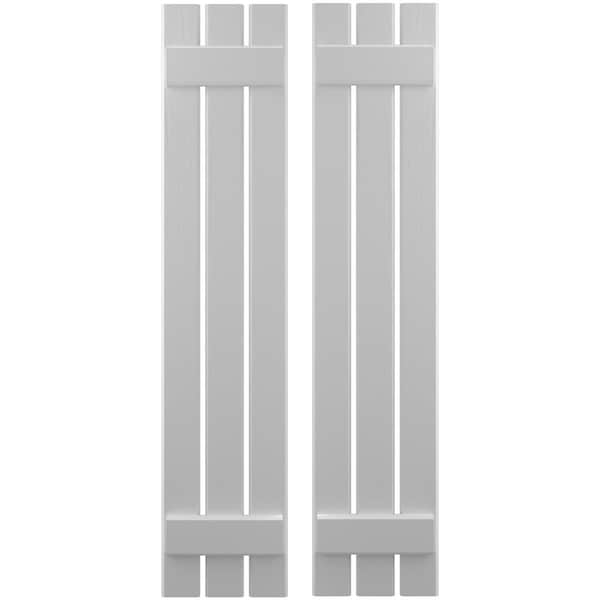 Ekena Millwork Americraft 3-Board (2 Batten) Exterior Real Wood Spaced Board-n-Batten Shutters, ARW101SB311X68PRH - ARW101SB311X68PRH