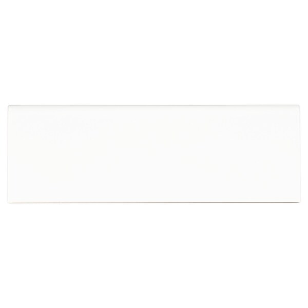 Msi Metro White Bullnose 4'' X 12'' Glossy Ceramic Wall Tile, 40PK - ZOR-PT-TR-0255