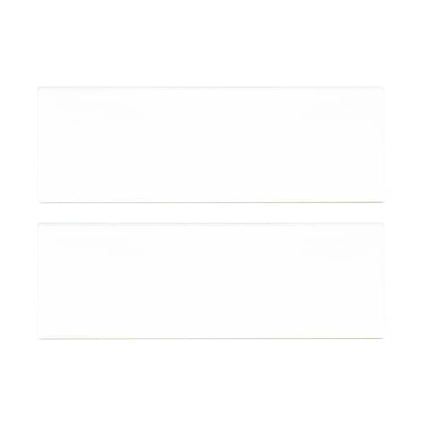 Msi Metro White Bullnose 4'' X 12'' Glossy Ceramic Wall Tile, 40PK - ZOR-PT-TR-0255