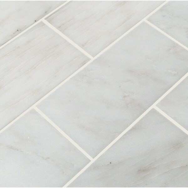 Msi Arabescato Carrara 3"X 6"Honed And Beveled Marble Subway Tile, 40PK - ZOR-NS-0035