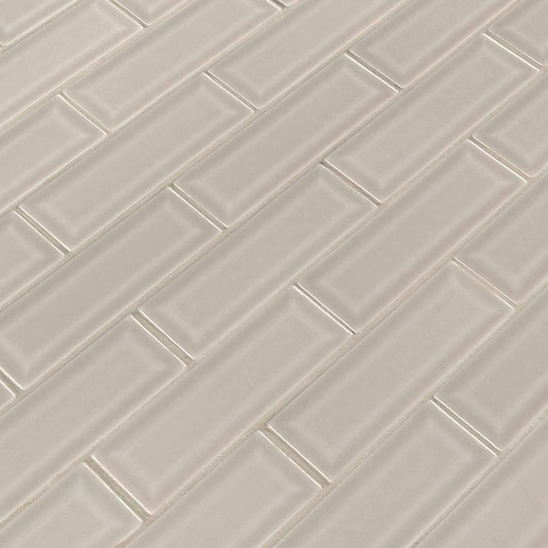 Msi Portico Pearl Beveled 12 In X 12 In. X 10Mm Glossy Ceramic Mesh-Mounted Mosaic Tile, 10PK - ZOR-MD-0238