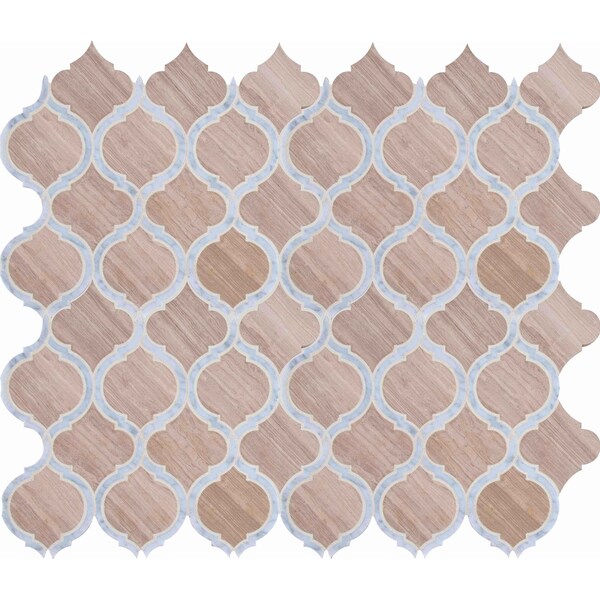 Msi White Quarry Savona SAMPLE Honed Marble Mesh-Mounted Mosaic Tile - ZOR-MD-0224-SAM