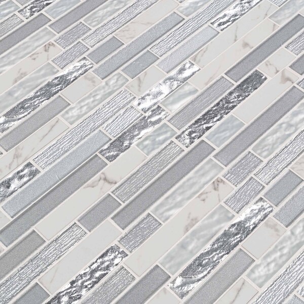 Msi Whistler Ice Interlocking SAMPLE Glass Mesh-Mounted Mosaic Tile - ZOR-MD-0156-SAM