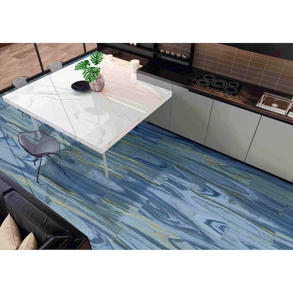 Msi Dellano Exotic Blue SAMPLE Polished Porcelain Floor And Wall Tile - ZOR-PT-0130-SAM