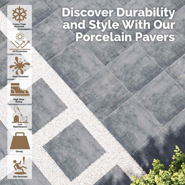 Msi Fossil Snow Glazed Porcelain Pattern Paver Tile - ZOR-LSC-0032