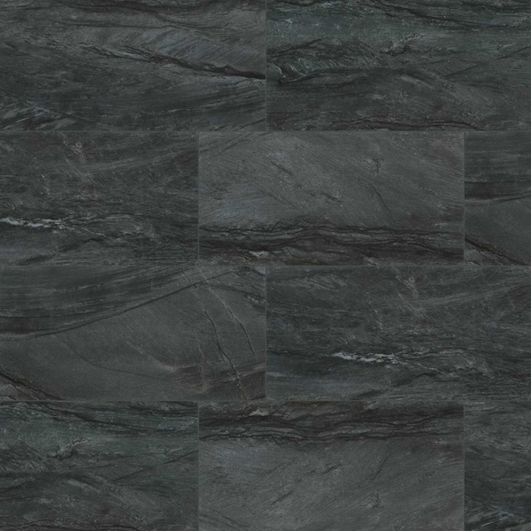 Msi Durban Anthracite 12" X 24" Polished Porcelain Floor And Wall Tile, 8PK - ZOR-PT-0563