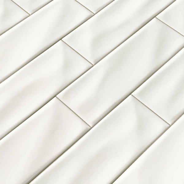 Msi Whisper White 4 In. X 12 In. Glazed Ceramic Handcrafted Subway Tile, 15PK - ZOR-MD-0250