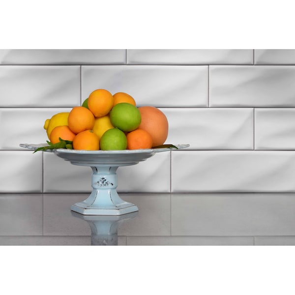 Msi Whisper White 4 In. X 12 In. Glazed Ceramic Handcrafted Subway Tile, 15PK - ZOR-MD-0250