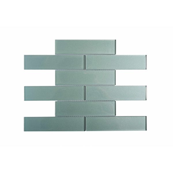 Apollo Tile Ocean Blue 11.8 in x 11.8 in Glass Glossy Floor and Wall Mosaic Tile 4.83 sqft/case, 5PK - APLC8807A