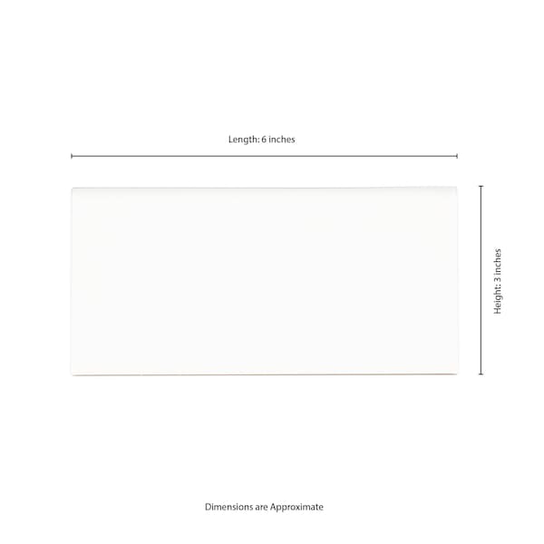Msi Metro White Bullnose 3'' X 6'' Glossy Ceramic Wall Tile, 20PK - ZOR-PT-TR-0254