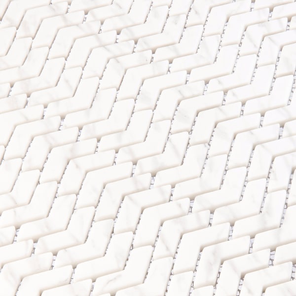 Andova Tiles ANDOVA TILES Sansill 0.5" x 1.5" Glass Herringbone Mosaic Tile - ANDSAN220