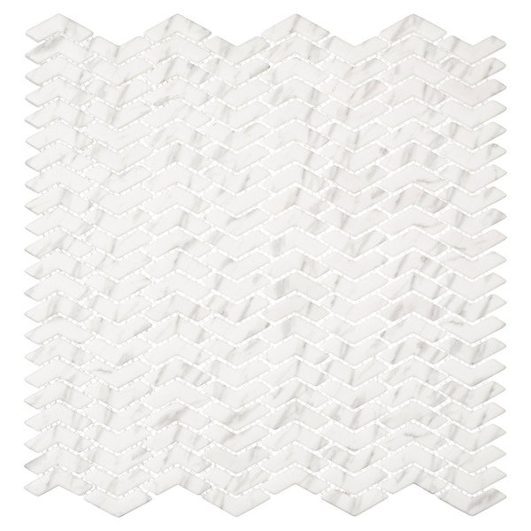 Andova Tiles ANDOVA TILES Sansill 0.5" x 1.5" Glass Herringbone Mosaic Tile - ANDSAN220