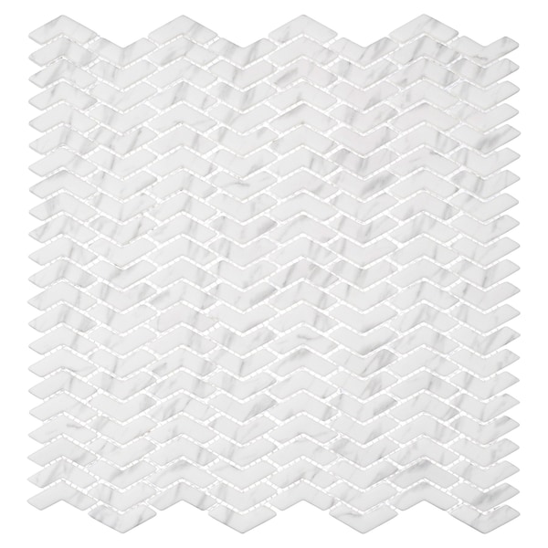 Andova Tiles ANDOVA TILES Sansill 0.5" x 1.5" Glass Herringbone Mosaic Tile - ANDSAN220