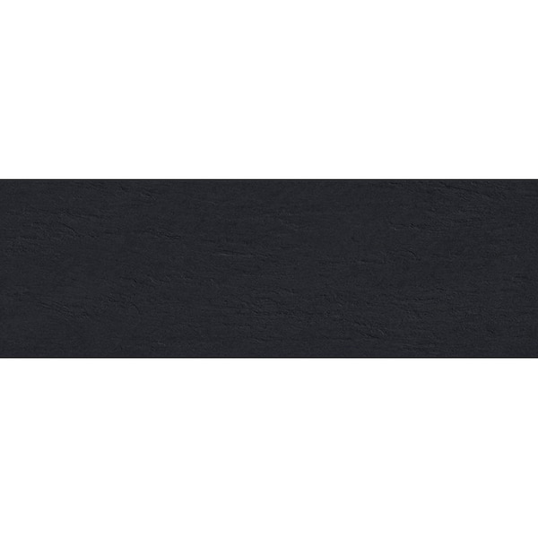 Apollo Tile Imprint 11.81inx35.44in Matte Black Ceramic Rectangle Wall and Floor Tile 11.62 sqft/case, 4PK - IMPS88SLTBLKA