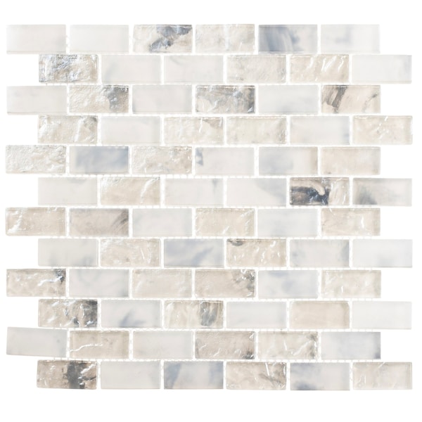 Andova Tiles SAMPLE Zalo 1 x 2 Glass Brick Joint Mosaic Wall and Floor Tile - SAM-ANDZAL608