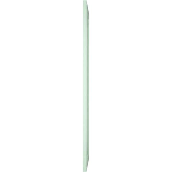 Ekena Millwork True Fit PVC Single Panel Chevron Modern Style Fixed Mount Shutters, Seaglass, 15W x 42H, PR - TFP001CV15X042SG