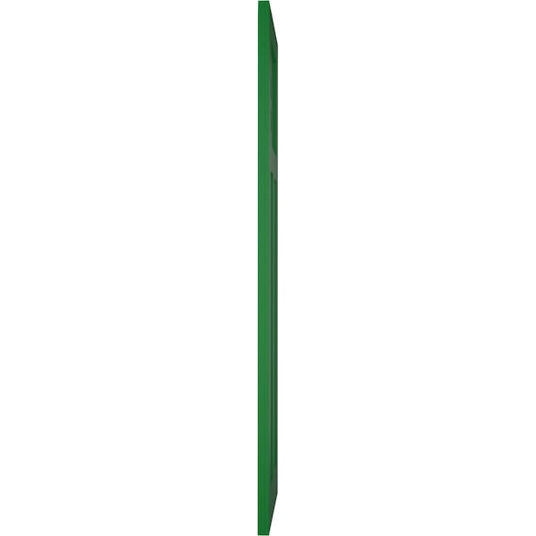 Ekena Millwork True Fit PVC San Antonio Mission Style Fixed Mount Shutters, Viridian Green, 15W x 32H, PR - TFP001ST15X032HG