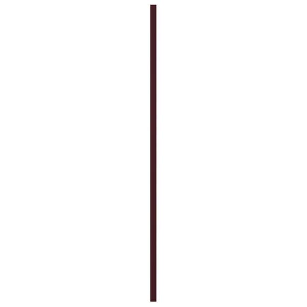 Ekena Millwork True Fit PVC Center Circle Arts & Crafts Fixed Mount Shutters, Wine Red, 12W x 73H, PR - TFP001AC12X073WR