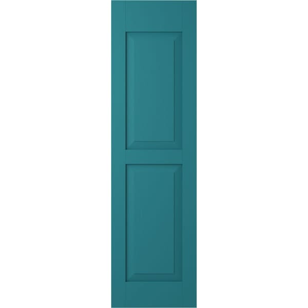 Ekena Millwork Americraft 2 Equal Flat Panel Exterior Real Wood Shutters, RW101FP15X72ANH, PR - RW101FP15X72ANH