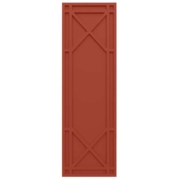 Ekena Millwork True Fit PVC Bungalow Fixed Mount Shutters, Colorful Leaves, 18W x 59H, PR - TFP001BG18X059CL