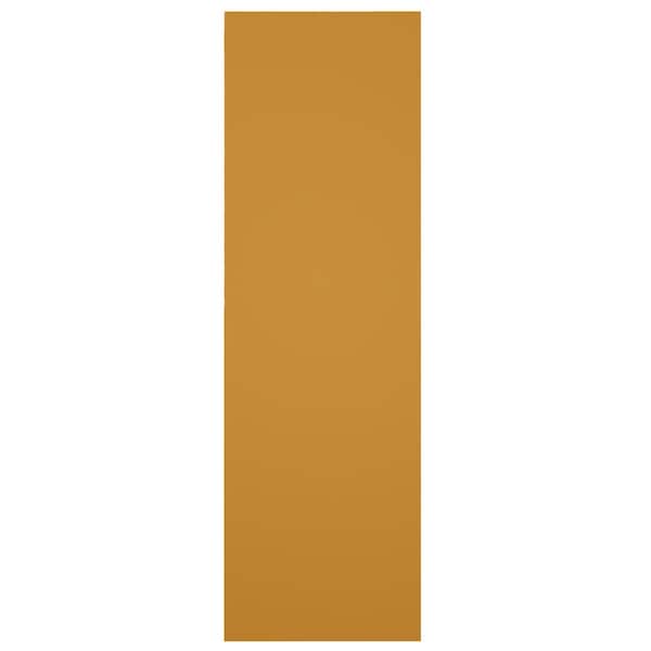 Ekena Millwork True Fit PVC Single Panel Chevron Modern Style Fixed Mount Shutters, Turmeric, 12W x 74H, PR - TFP001CV12X074TU