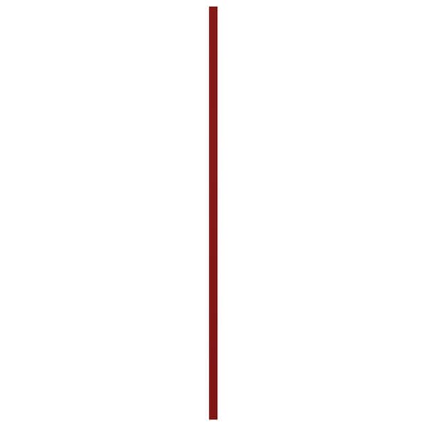 Ekena Millwork True Fit PVC San Carlos Mission Style Fixed Mount Shutters, Fire Red, 18W x 70H, PR - TFP001SC18X070BR