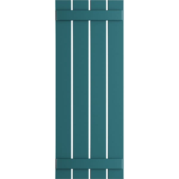 Ekena Millwork True Fit PVC, Four Board Spaced Board-n-Batten Shutters, Antigua , 23W x 47H, PR - TFP101SBF23X047AN