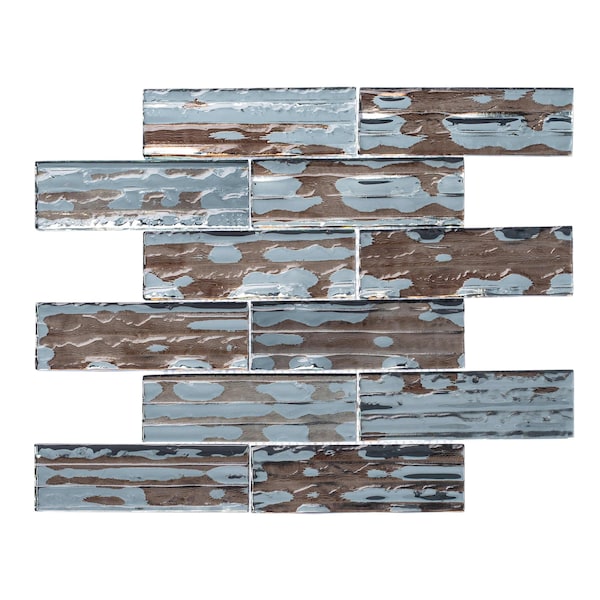 Andova Tiles SAMPLE Pacifico 2 x 6 Glass Brick Joint Mosaic Wall Tile - SAM-ANDPAC509