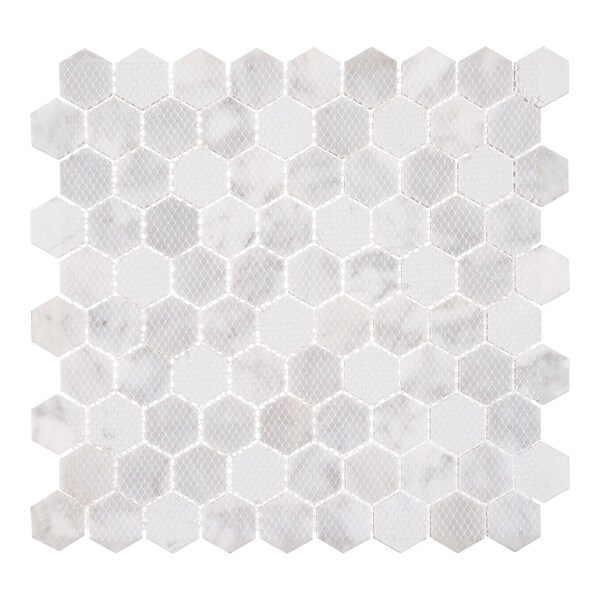 Andova Tiles SAMPLE Amarillo 125 x 125 Natural Stone Honeycomb Mosaic Wall  Floor Tile - SAM-ANDAMA103