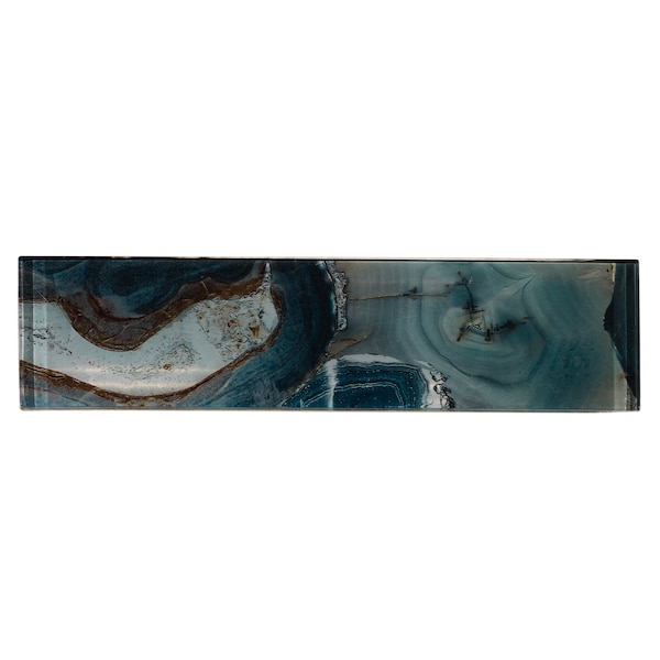 Andova Tiles ANDOVA TILES Myst 3" x 12" Glass Marble Look Subway Wall Tile, PK15 - ANDMYS249