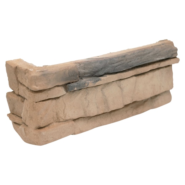 Msi Terrado Peninsula SAMPLE Sand Manufactured Stacked Stone Corner - ZOR-PNL-0108-SAM