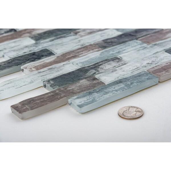 Andova Tiles ANDOVA TILES Giovan 1" x 4" Glass Brick Joint Mosaic Tile - ANDGIO404