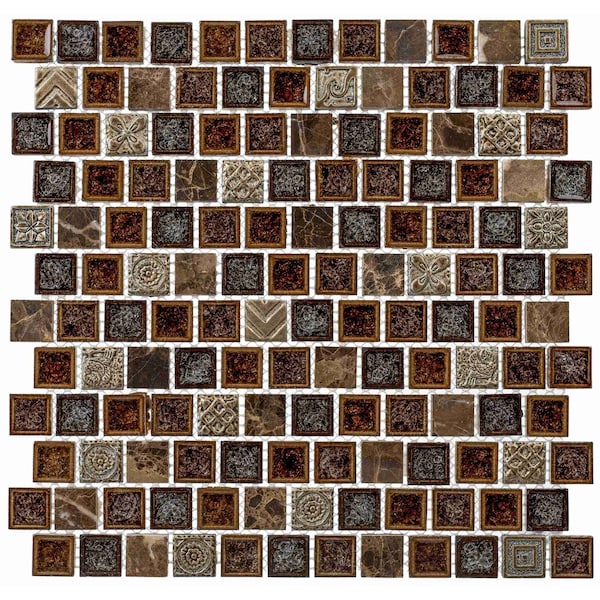 Andova Tiles ANDOVA TILES Exploration Italy 1" x 1" Grid Mosaic Tile - ANDEXPIT366