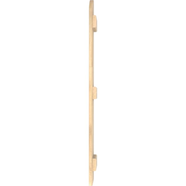 Ekena Millwork Americraft 2-Board (3 Batten) Wood Joined Board-n-Batten Shutters w/Ellipt Top, ARW401BE207X36UNH, PR - ARW401BE207X36UNH