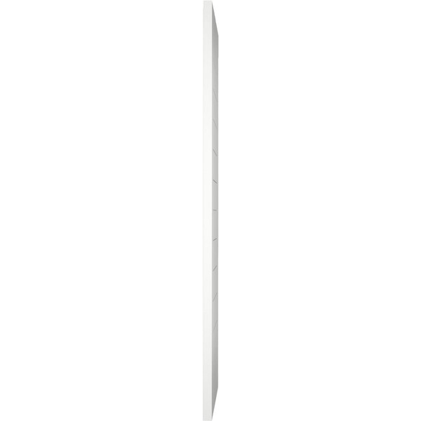 Ekena Millwork True Fit PVC Horizontal Slat Framed Modern Style Fixed Mount Shutters, Hailstorm Gray, 15W x 54H, PR - TFP001HF15X054ST