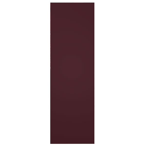 Ekena Millwork True Fit PVC Two Equal Panel Farmhouse Fixed Mount Shutters w/ Z-Bar, Wine Red , 18W x 48H, PR - TFP102FH18X048WR