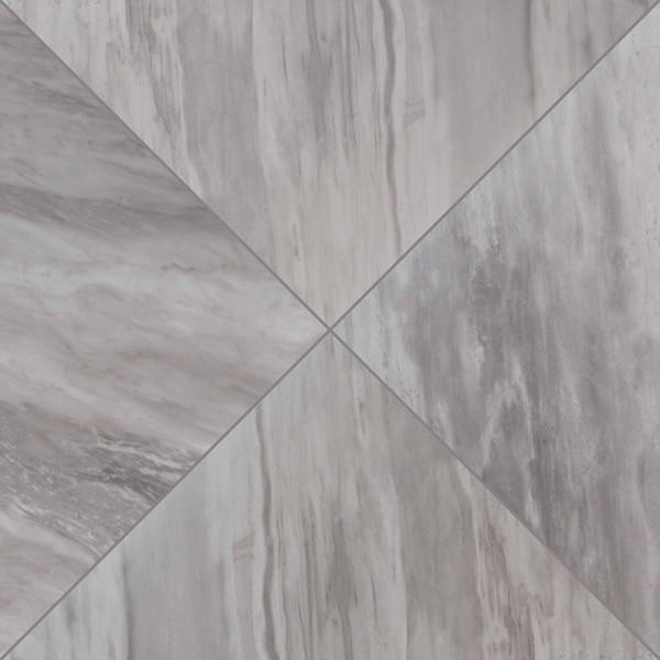 Msi Eden Bardiglio 24 In. X 24 In. Polished Porcelain Floor And Wall Tile, 4PK - ZOR-PT-0180