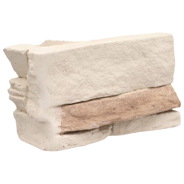 Msi Peninsula Cream Corner Stacked Stone SAMPLE Natural Manufactured Stone Wall Cement Tile - ZOR-PNL-0005-SAM