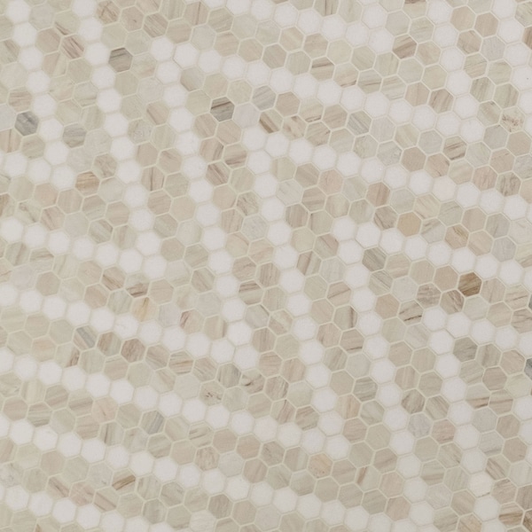 Msi Angora Sazi 10.94 x 13.74 Polished Marble Mosaic Floor And Wall Tile, 10PK - ZOR-MD-0574
