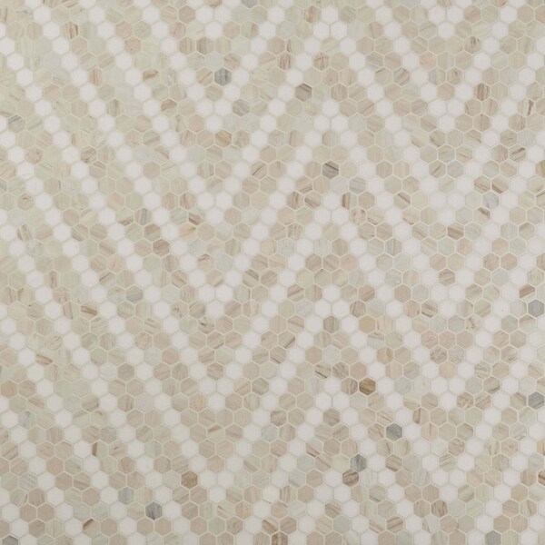 Msi Angora Sazi 10.94 x 13.74 Polished Marble Mosaic Floor And Wall Tile, 10PK - ZOR-MD-0574