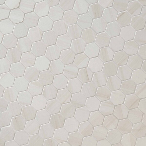 Msi Eden Dolomite SAMPLE Matte Porcelain Mesh-Mounted Mosaic Tile - ZOR-PT-0414-SAM