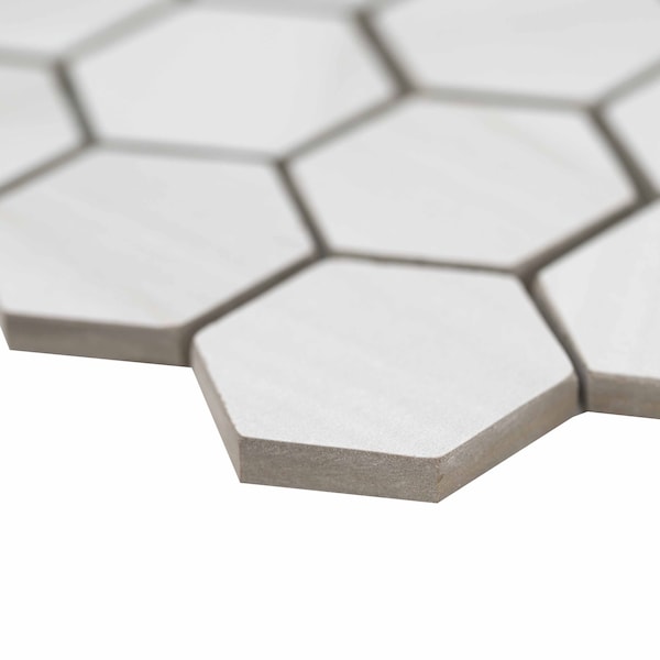 Msi Eden Dolomite SAMPLE Matte Porcelain Mesh-Mounted Mosaic Tile - ZOR-PT-0414-SAM