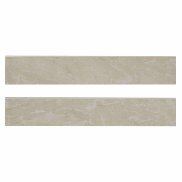 Msi Onyx Ivory 3 In. X 18 In. Polished Porcelain Bullnose Wall Tile, 25PK - ZOR-PT-TR-0140