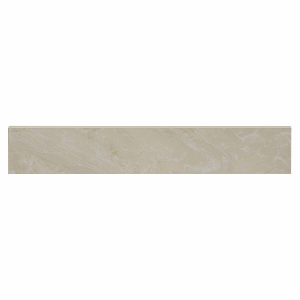 Msi Onyx Ivory 3 In. X 18 In. Polished Porcelain Bullnose Wall Tile, 25PK - ZOR-PT-TR-0140