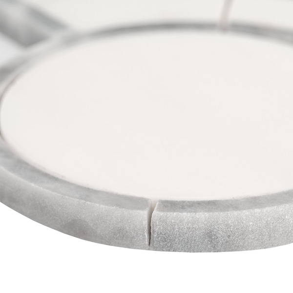 Msi Bianco Dolomite Regency Sample Polished Marble Mesh Mounted Mosaic Tile - ZOR-MD-0590-SAM