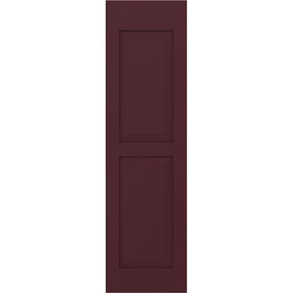 Ekena Millwork Americraft 2 Equal Raised Panel Exterior Real Wood Shutters, RW101RP12X79WRH, PR - RW101RP12X79WRH