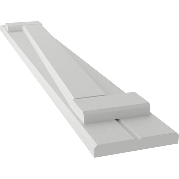 Ekena Millwork Americraft 2-Board (2 Batten) Wood Joined Board-n-Batten Shutters w/ Z-Bar, ARW102BB207X57STH, PR - ARW102BB207X57STH