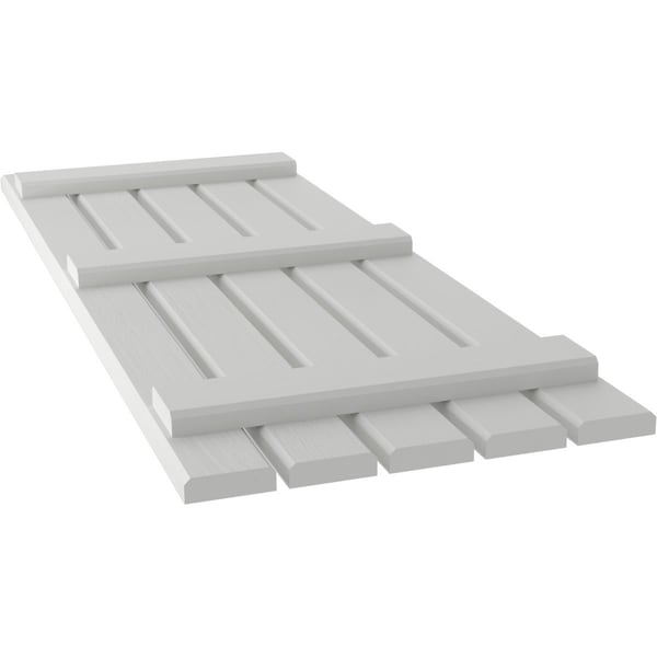 Ekena Millwork Americraft 5-Board (3 Batten) Exterior Real Wood Spaced Board-n-Batten Shutters, ARW401SB519X43STH, PR - ARW401SB519X43STH