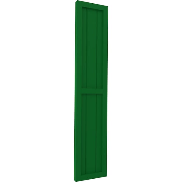 Ekena Millwork Americraft 3-Board Exterior Wood 2 Equal Panel Framed Board-n-Batten Shutters, ARW101BF311X67HGH, PR - ARW101BF311X67HGH